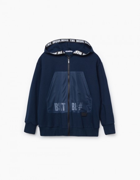 Купить темно-синюю толстовку BellBimbo для мальчика