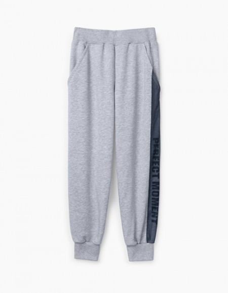 Брюки-джоггеры для мальчика цвета серый меланж Купить брюки-джоггеры для мальчика цвета серый меланж бренда Bell Bimbo