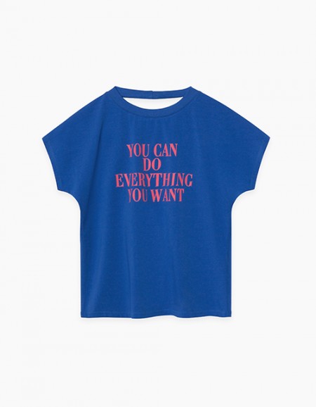 Купить синюю футболку для девочки