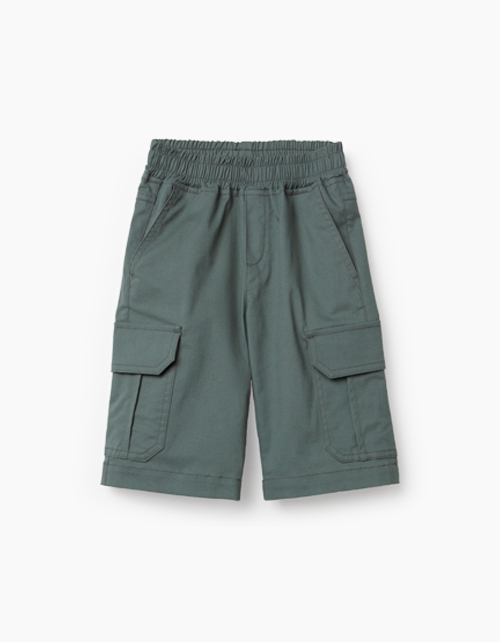Купить шорты-карго цвета хаки для мальчика