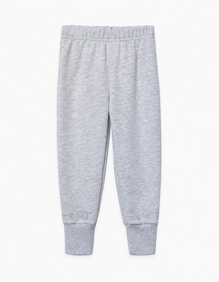 Брюки-джоггеры цвета серый меланж Брюки-джоггеры цвета серый меланж