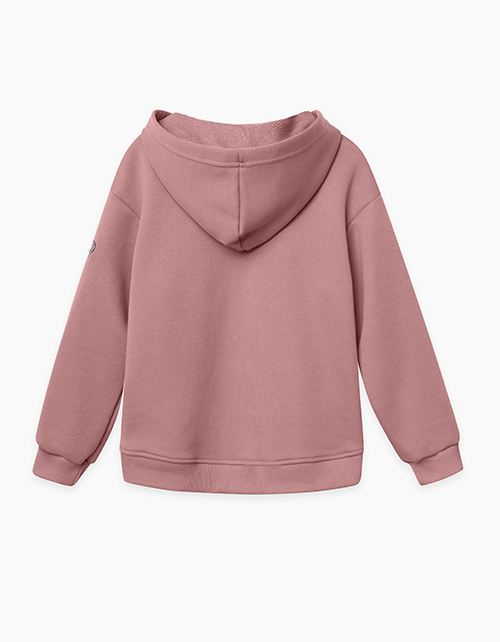 Розово-коричневая толстовка для девочки