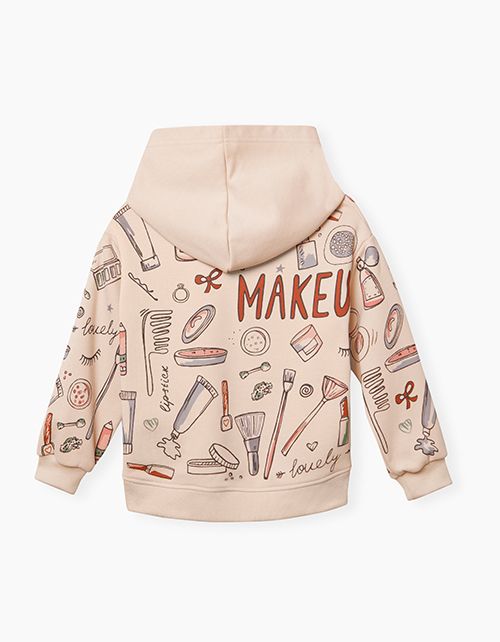 Бежевое худи для девочки Бежевое худи для девочки