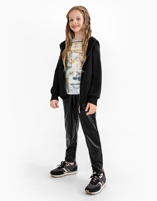 Черная толстовка для девочки