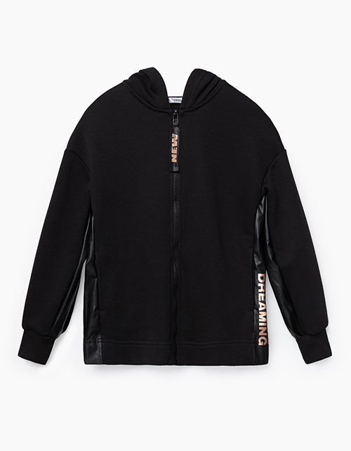 Черная толстовка для девочки