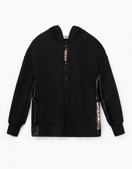 Черная толстовка для девочки