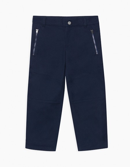 Темно-синие брюки для мальчика Темно-синие брюки для мальчика