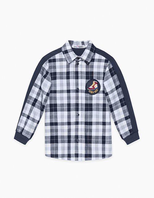 Фланелевая рубашка в клетку для мальчика