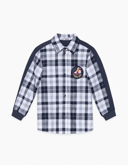 Фланелевая рубашка в клетку для мальчика