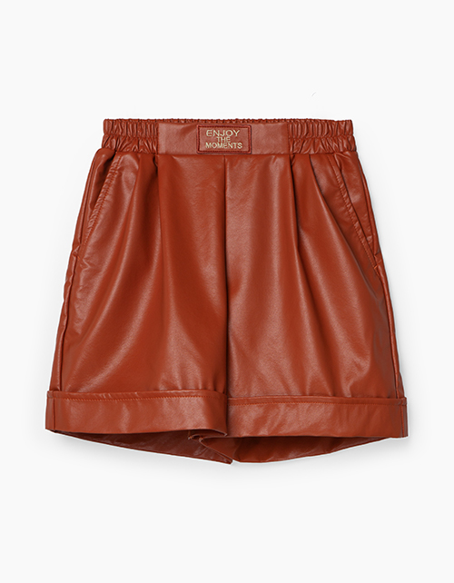 Шорты из экокожи для девочки