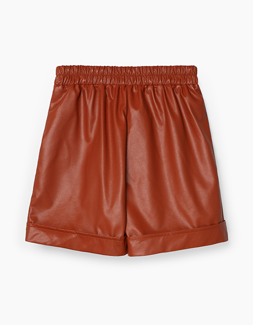 Шорты из экокожи для девочки