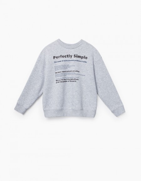 Меланжевый свитшот для мальчика