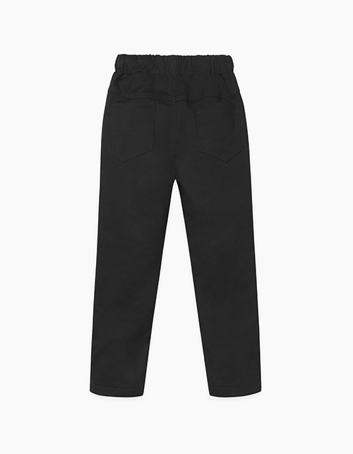 Утепленные черные брюки для мальчика