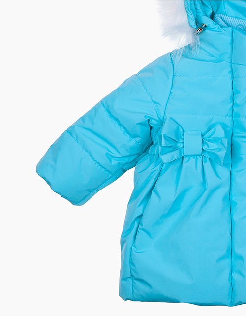Темно-бирюзовая зимняя куртка для девочки