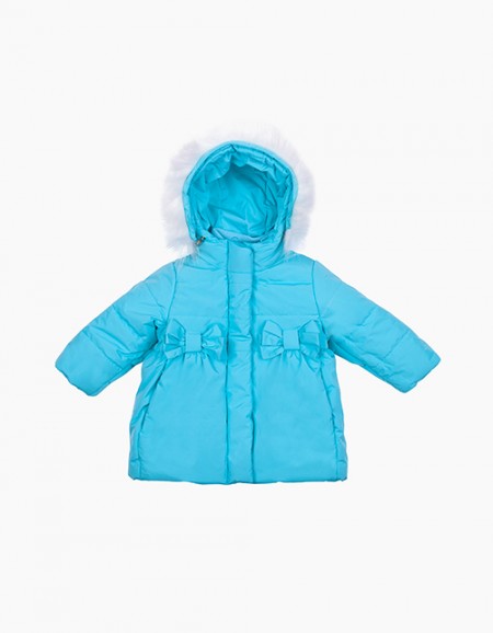 Темно-бирюзовая зимняя куртка для девочки Темно-бирюзовая зимняя куртка для девочки