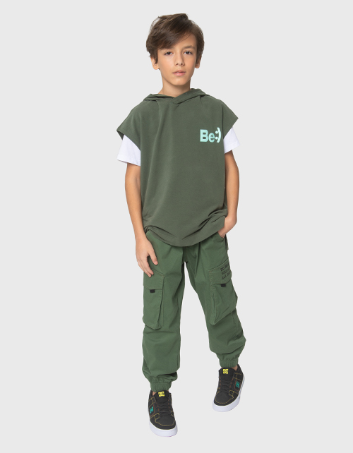 Летний жилет цвета хаки для мальчика