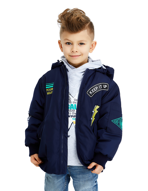 Куртка-бомбер с капюшоном