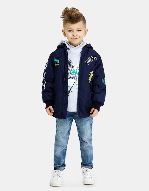 Куртка-бомбер с капюшоном