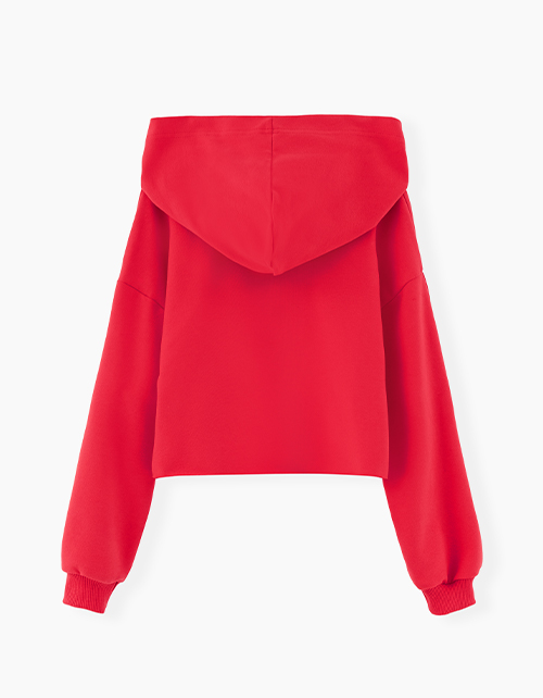 Красное худи для девочки