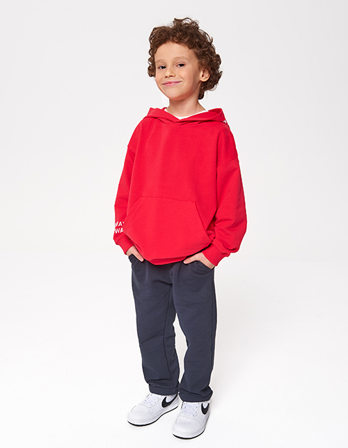 Красное худи для мальчика