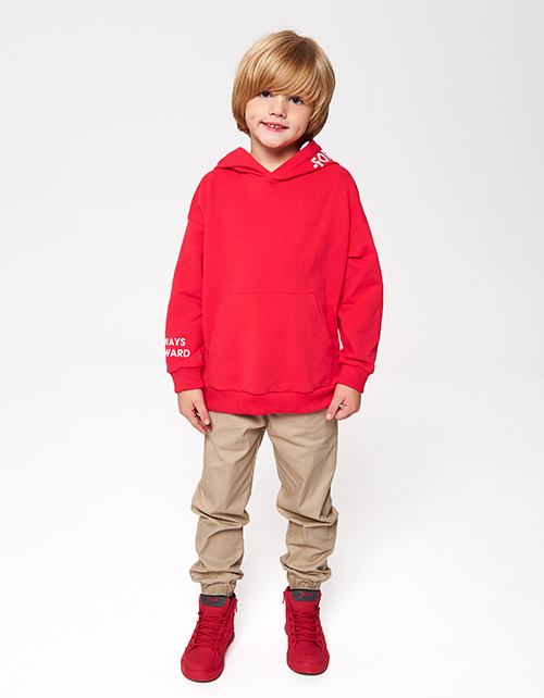 Красное худи для мальчика