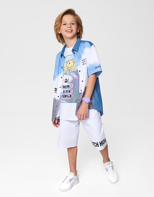 Белые шорты для мальчика