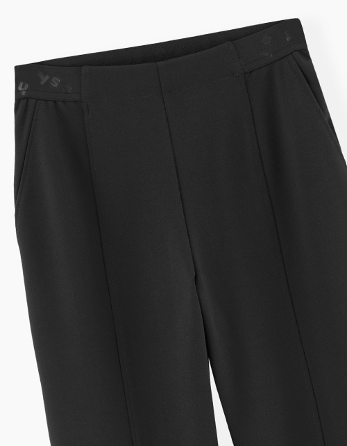 Прямые черные брюки для девочки