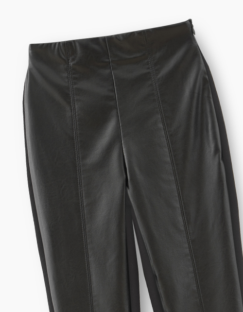 Черные брюки-джеггинсы для девочки