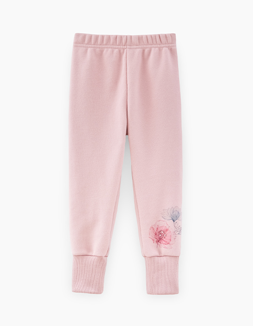 Темно-розовые брюки-джоггеры для девочки