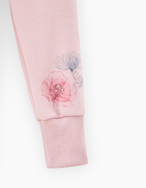 Темно-розовые брюки-джоггеры для девочки