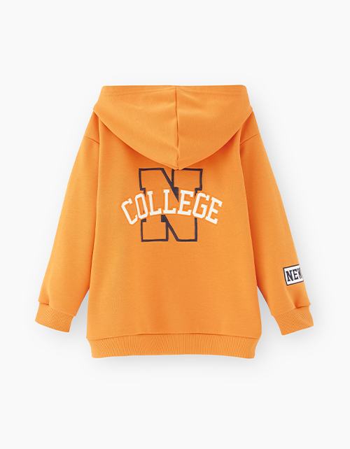 Оранжевое худи для мальчика