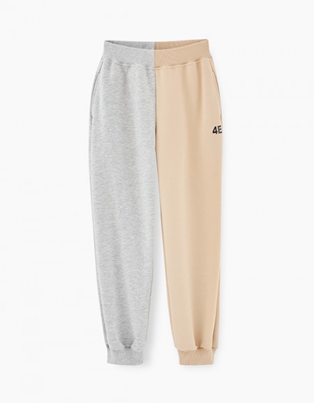 Брюки-джоггеры в стиле колор-блок