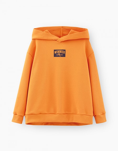 Оранжевое худи для мальчика
