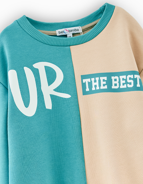 Свитшот в стиле колор-блок для мальчика