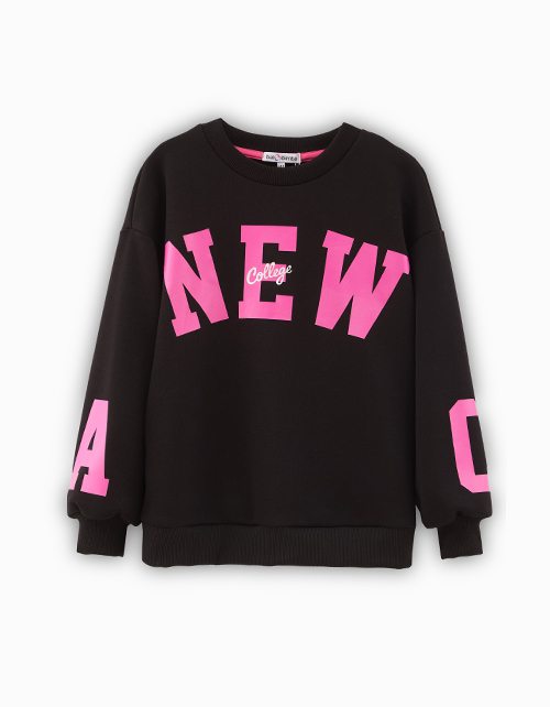 Черный свитшот для девочки