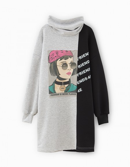 Платье в стиле колор-блок Платье в стиле колор-блок