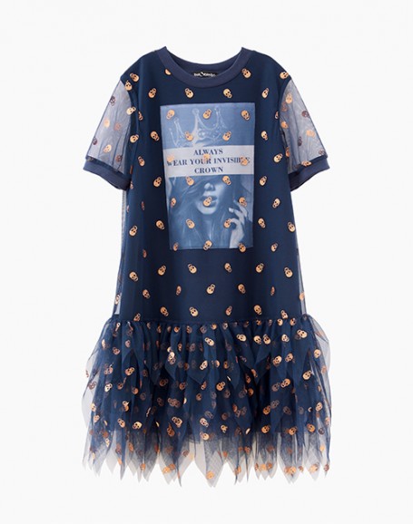 Стильное платье в оттенке темный ирис Стильное платье в оттенке темный ирис