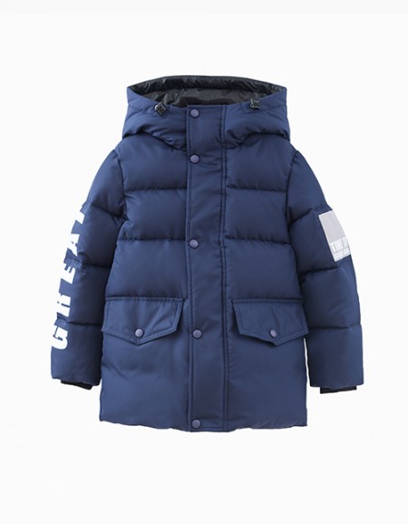 Удлиненная куртка в стильном оттенке темный ирис