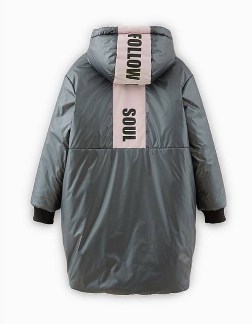 Стильная зимняя двусторонняя куртка для девочки