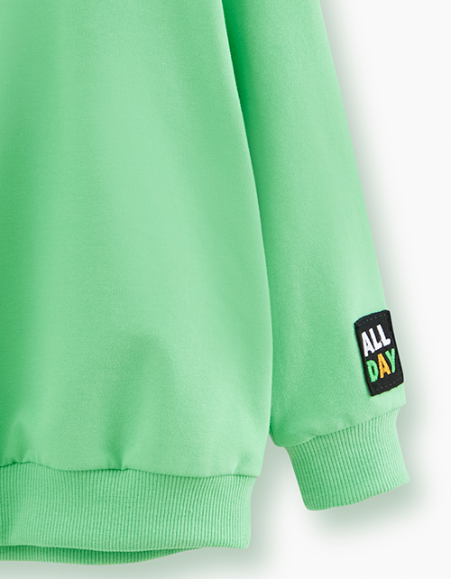 Худи летнего зеленого оттенка для мальчика