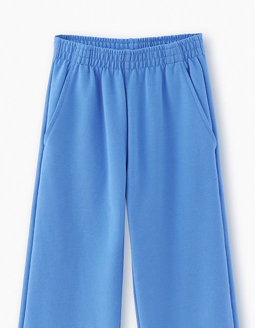 Широкие лазурные брюки для девочки