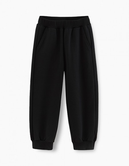 Черные брюки-джоггеры для мальчика