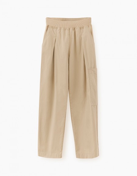 Светло-бежевые брюки для девочки