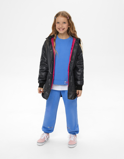 Лазурный свитшот для девочки