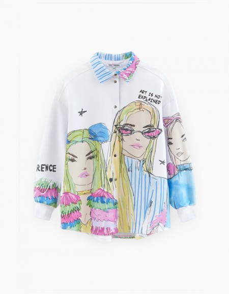 Жакет-рубашка для девочки