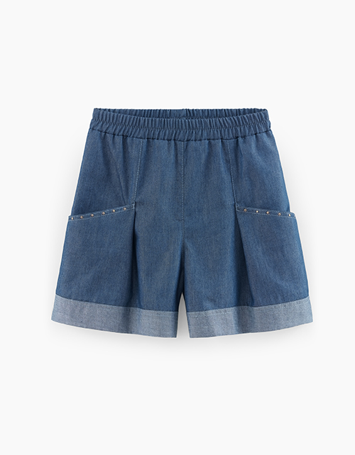 Шорты в оттенке деним для девочки