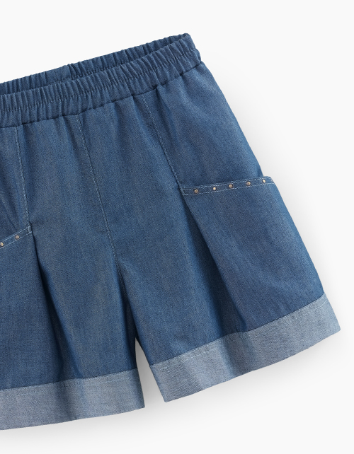 Шорты в оттенке деним для девочки