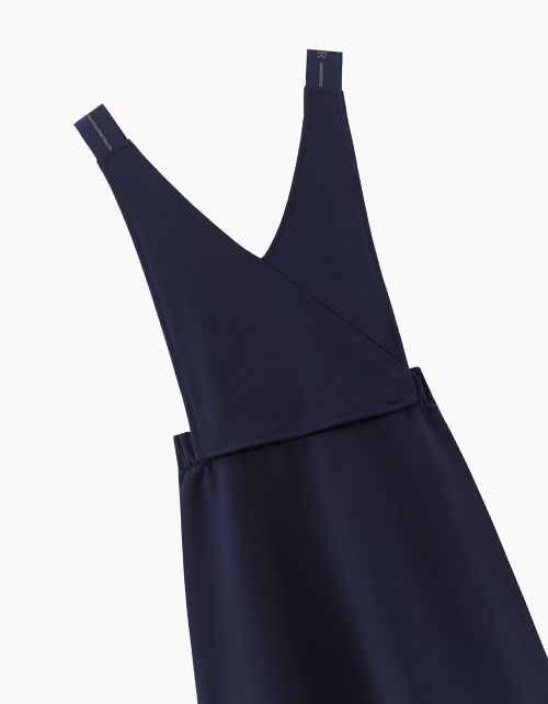 Тёмно-синий сарафан-трансформер