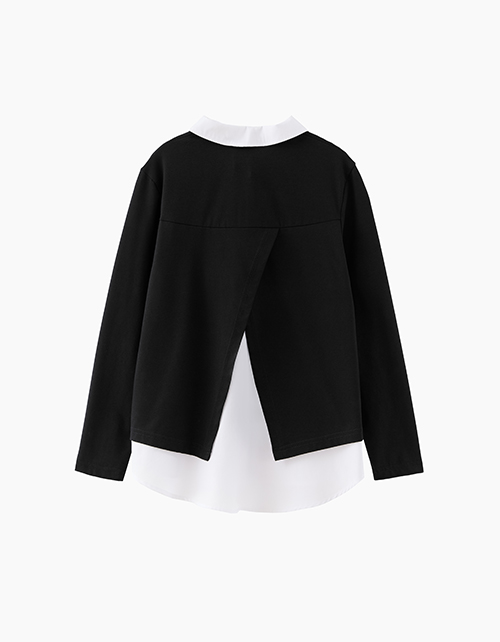 Джемпер-обманка школьный для девочки