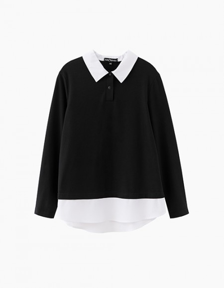 Джемпер-обманка школьный для девочки Джемпер-обманка школьный для девочки